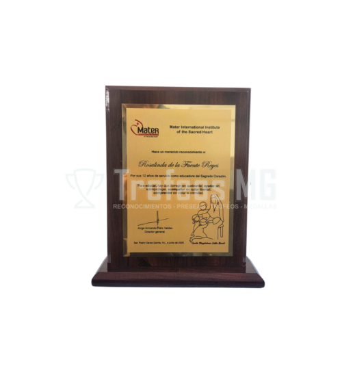 Placa Mdf Con Aluminio Sublimado Y Base