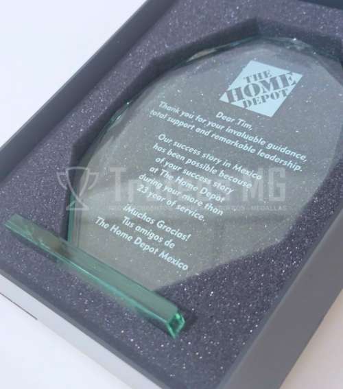 Reconocimiento En Vidrio Jade