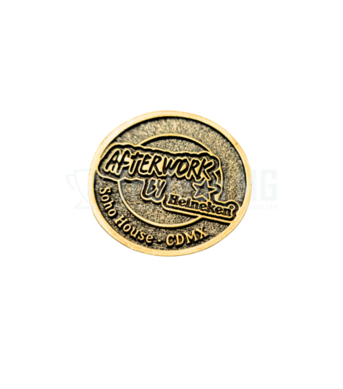 Moneda Fundida En Zamak, Alto Y Bajo Relieve