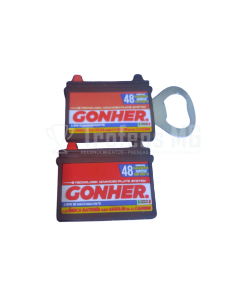 Llavero Destapador Metalico Forrado De Pvc Flexible