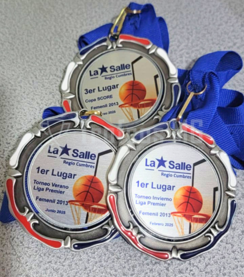 Medalla De Línea  Con Insertos De Aluminio