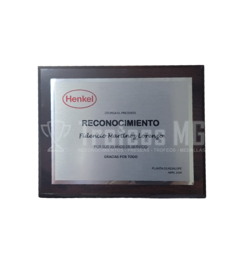 Reconocimiento En Madera