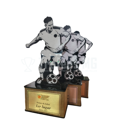 Trofeo En Acrilico De Soccer
