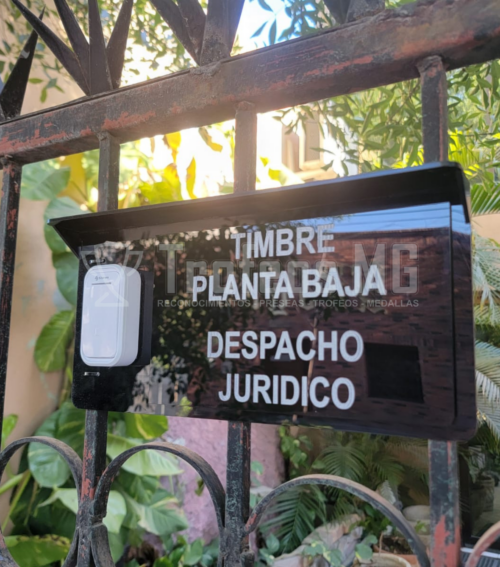 Placa con Grabado Láser